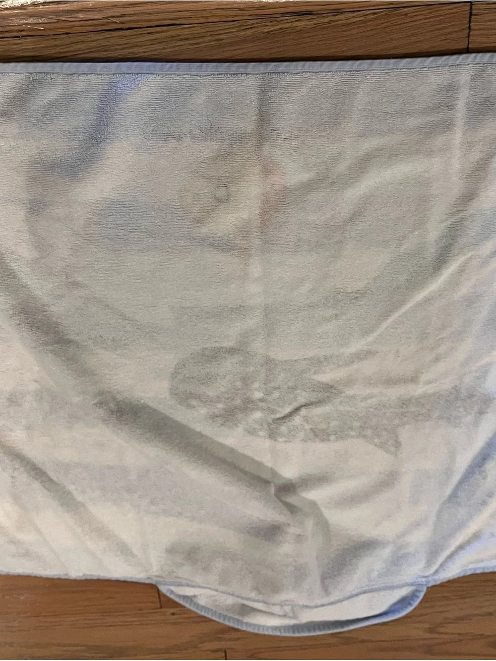 Pottery barn kids Striped Ocean Print Baby beach towel Whale Shark & Sunfish